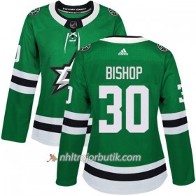 Dame Ishockey Dallas Stars Tröja Ben Bishop 30 Adidas 2017-2018 Kelly Grön Authentic